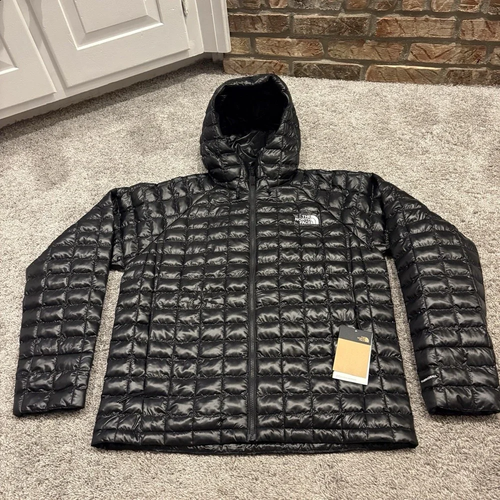 NEW The North Face Thermoball Hooded Jacket Black Men's Large L NFOA8D1N $250